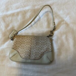 Elegant Cream Designer Shoulder Bag